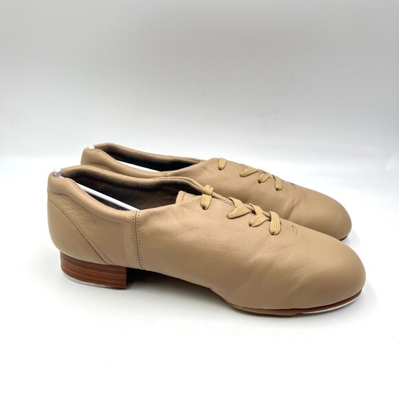 10.5W 10.5 WIDE WIDTH Capezio CG16 Caramel Tan Flex Mastr Tap Dance Shoes New - Picture 1 of 15
